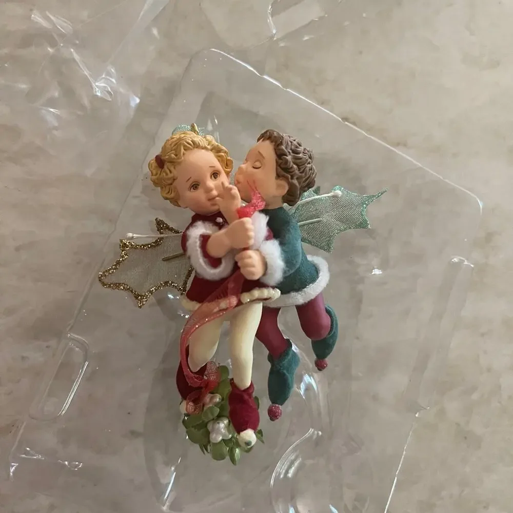 Hallmark keepsake Christmas ornament 2003 “Mistletot Faeries”